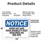 Signmission 18 in Height, 24 in Width, Plastic, Rectangle OS-2PACK-NS-P-1824-L-13232 - alternate 4